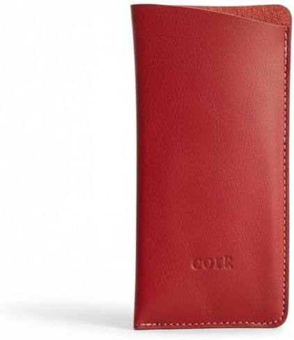 Genuine Leather Glasses Case, 6.69 x 3.54 inches, Available in Red, Brown and Black. Glasses in Saudi Arabia