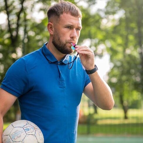 Skrfren Coach Whistle with Lanyard, 4 PCS Colorful Coach Whistle Stainless Steel Metal Teacher Whistles, Loud Crisp Sound Whistles for Teachers, Referees, Emergency and Official in Saudi Arabia