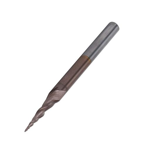 طواحين نهاية مخروطية من فولاذ التنغستن، إزالة ممتازة للرقائق، تشطيب سطحي عالي، مثالية للحرف الخشبية، النقش باستخدام الحاسب الآلي، الخشب الرقائقي، والخشب الصلب (R0.25 * 15 * D4 * 50) in Kuwait