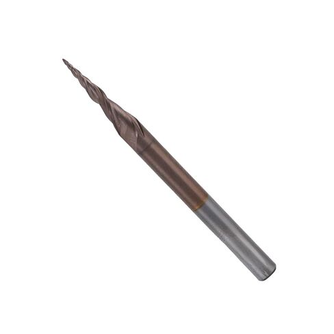 طواحين نهاية مخروطية من فولاذ التنغستن، إزالة ممتازة للرقائق، تشطيب سطحي عالي، مثالية للحرف الخشبية، النقش باستخدام الحاسب الآلي، الخشب الرقائقي، والخشب الصلب (R0.25 * 15 * D4 * 50) in Kuwait