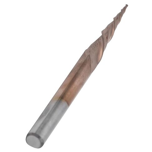 Tapered End Mills, Carbide Tip Router Bits for CNC, High Hardness Tungsten Steel with Bronzed Coating, Excellent Chip Removal Effect for 3D Engraving Plywood, Wood, and More (R0.5 * 30.5*D6*75) in Kuwait