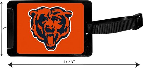 بطاقة الأمتعة Siskiyou NFL Chicago Bears، قطعتان، أسود in Saudi Arabia