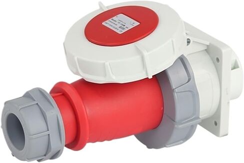 IP67 waterproof explosion-proof 5 core 16A industrial socket three-phase aviation connector(Concealed installation set) in Kuwait