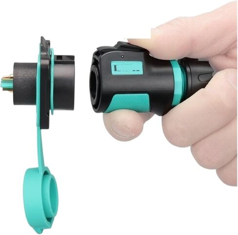 K20 waterproof aviation and socket 2-3-4 core 5-7-9P pin outdoor power quick connector(5 core plug B5 square socket 12A250V) in Kuwait