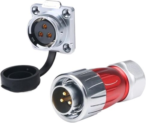 Aviation 3 core DH20 round M20 spiral locking metal connector aviation plug-in(Flange Formal) in Kuwait