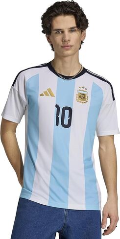 adidas Men's Argentina 26 Home Fan Jersey, White/Icey Blue, X-Large in Saudi Arabia