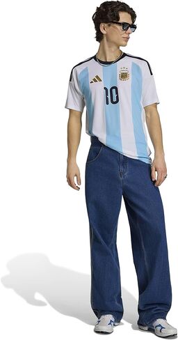 adidas Men's Argentina 26 Home Fan Jersey, White/Icey Blue, X-Large in Saudi Arabia