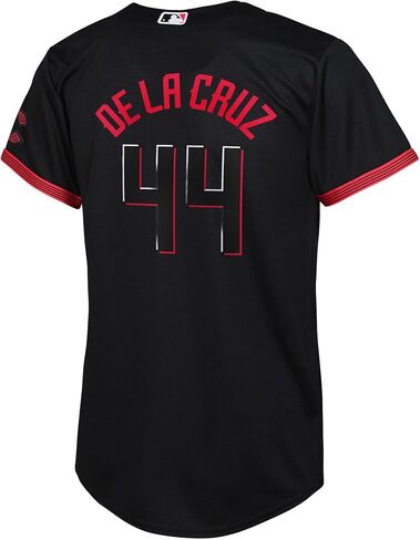 Elly De La Cruz Cincinnati Reds #44 MLB Kids Youth Boys 4-20 Black City Connect Player Jersey in Saudi Arabia