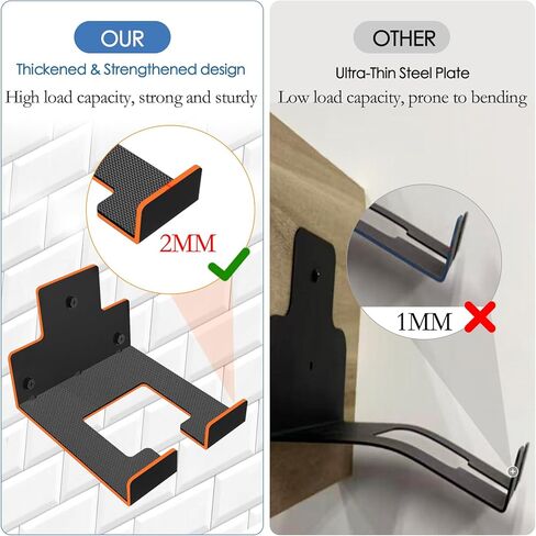 شماعة جدارية لتنظيم المرآب من دوكو هوم، حامل لأدوات تحطيم الأعشاب مثبت على الحائط، رف تشذيب منظم للسقيفة للعشب، المرآب، تخزين أدوات الحديقة، عبوتان in Kuwait