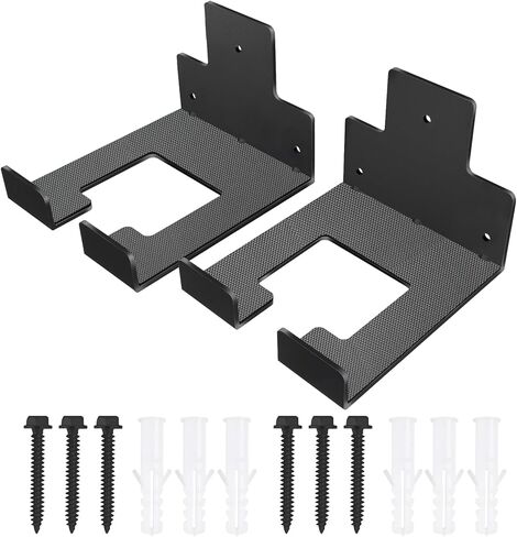 شماعة جدارية لتنظيم المرآب من دوكو هوم، حامل لأدوات تحطيم الأعشاب مثبت على الحائط، رف تشذيب منظم للسقيفة للعشب، المرآب، تخزين أدوات الحديقة، عبوتان in Kuwait