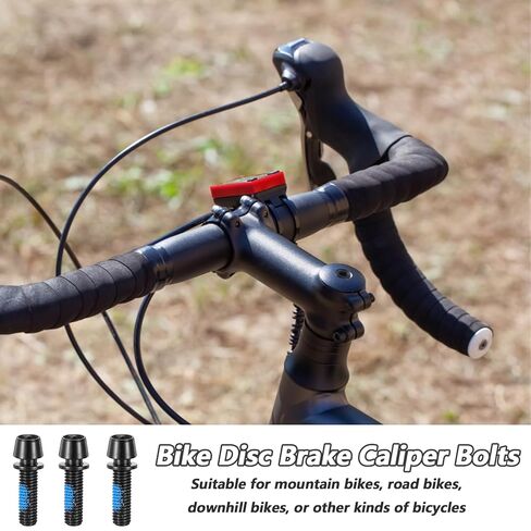 12 Pcs Steel M5x18mm Bolts with Washer, Allen Hex Tapered Screw for Bicycle Stem, Bicycle Stem Screws (Black) in Saudi Arabia