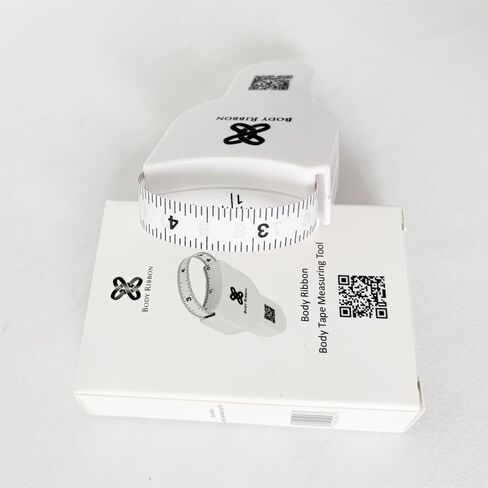 Body Ribbon 80-Inch Automatic Retractable Measuring Tape, 2-Inch Wide Dual Scale Tape for Body Measurement, Fitness Tracking & Tailoring in Saudi Arabia