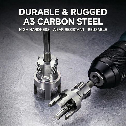 خيط أنابيب PVC، أداة خيوط الأنابيب الداخلية والخارجية، مجموعة قطع خيط 1/2 بوصة 3/4 بوصة 1 بوصة لأنابيب المياه البلاستيكية، أداة تعمل بالحفر in Kuwait