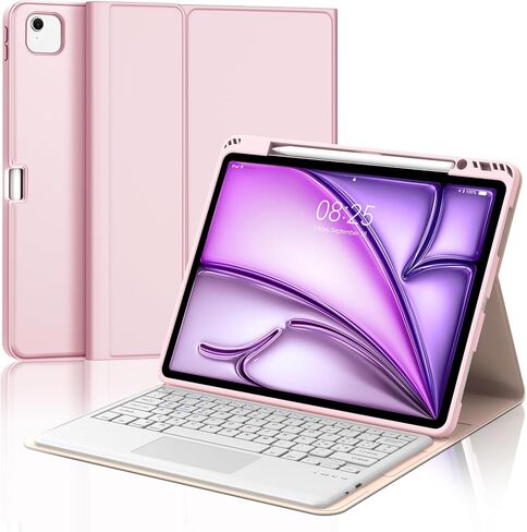 Keyboard Case for iPad Pro 12.9 inch 2015 1st Gen / 2017 2nd Gen, Magnetic Detachable Slim Wireless Bluetooth Keyboard, Precise Cutouts Folio Cover Case with Pencil Holder, Auto Sleep/Wake, Black in Saudi Arabia