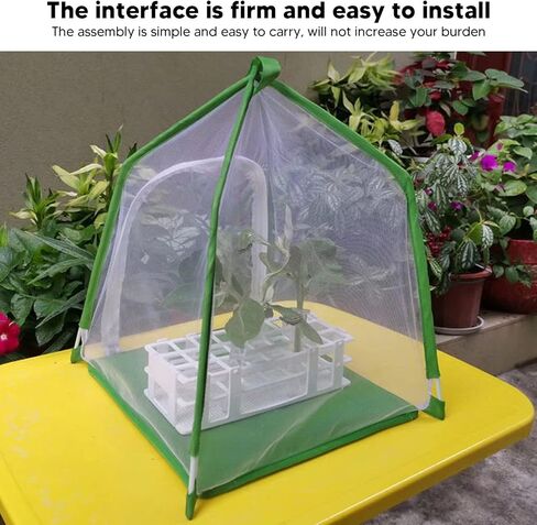 House Shaped Creature Cage Exquisite Ornamental Gardening Cage Science Education Experiment White Green Polyester Mesh in Saudi Arabia