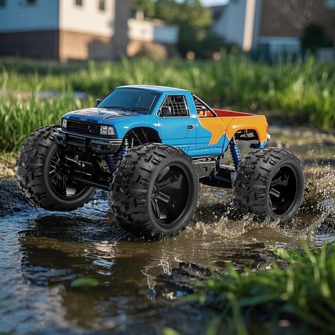 1/8 إطارات وعجلات شاحنة RC ، عجلات إطارات Car Daitoku 17mm على الطرق الوعرة RC مع مراكز كهربائية من أجل Traxxas Maxx E-Revo 2.0 3.3 Summit Revo 3.3 Arrma Kraton Outcast 4-6S (Red) in Kuwait
