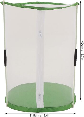 Yosoo Health Gear Observation Cage, Cylindrical Transparent Mesh Cage with Double Zipper Protection for Ornamental Plants in Saudi Arabia