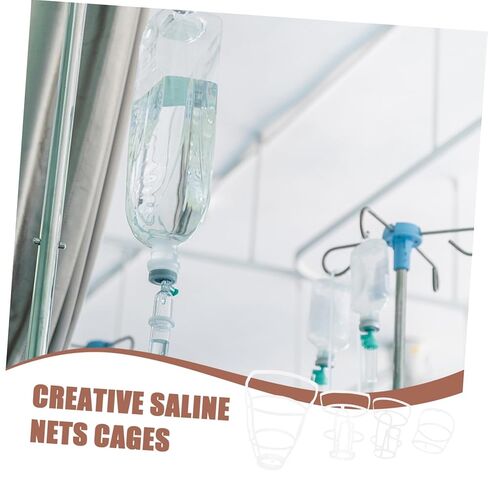 20PCS Reusable IV Drip Stand Accessories Portable Infusion Bottle Net Covers for Saline Bottles for Hospital Use and Home Care in Saudi Arabia