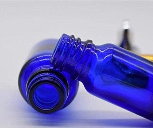 ericotry 6 Pcs Cobalt Blue 0.5 oz / 15 ml Glass Round Dropper Bottles With Glass Droppers Empty Refillable Essential Oil Perfume Aromatherapy Vial Pot Liquid Containers Jars in Saudi Arabia