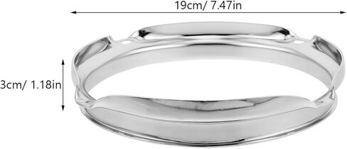 Milisten 6-Inch Silver Snare Drum Ring 4-Hole Bass Drum Hoop Sturdy Accessories for Enhanced Sound Quality and Instrument Repair in Saudi Arabia