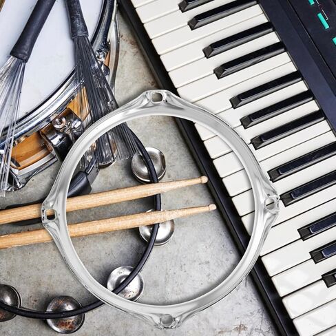 Milisten 6-Inch Silver Snare Drum Ring 4-Hole Bass Drum Hoop Sturdy Accessories for Enhanced Sound Quality and Instrument Repair in Saudi Arabia