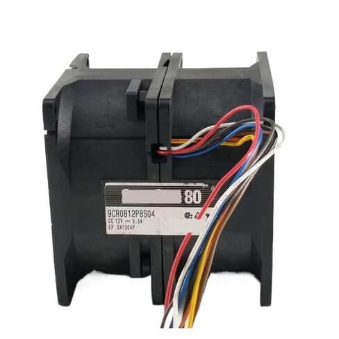 9CR0812P8S04 80x80x80mm DC 12V 5.5A 14000RPM 165CFM مروحة تبريد صناعية in Kuwait