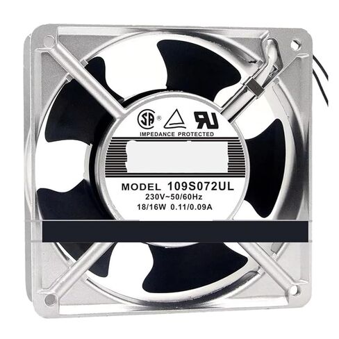 109S072UL 230 فولت 16/18 واط 120*38 مللي متر 12 سنتيمتر مروحة تبريد in Kuwait