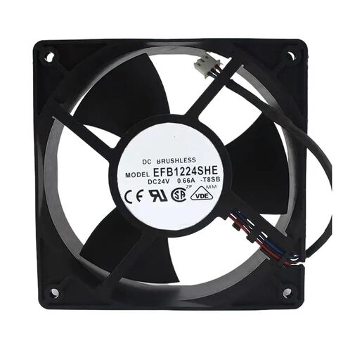 مروحة 120 ملم EFB1224SHE-T8SB 120x120x38 ملم 24 فولت 0.66 أمبير تبريد in Kuwait