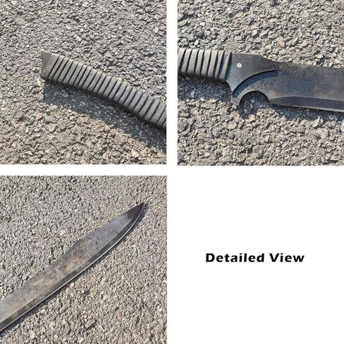 34.6 Inch Handmade Full Tang Manganese Steel Machete Sword with Sheath for Practice, Outdoor Use in Saudi Arabia