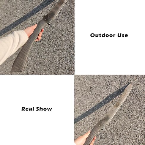34.6 Inch Handmade Full Tang Manganese Steel Machete Sword with Sheath for Practice, Outdoor Use in Saudi Arabia