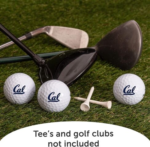 Desert Cactus University of California Berkeley Golf Balls 3 Pack – UC Berkeley Golden Bears Full Color Three – Officially Licensed Sport Team Accessory (Design A) in Saudi Arabia