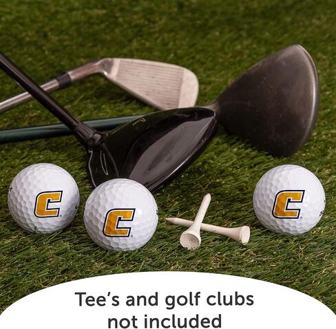Desert Cactus University of Tennessee Chattanooga Golf Balls 3 Pack – UTC Mocs Full Color Three – Officially Licensed Sport Team Accessory (Design A) in Saudi Arabia