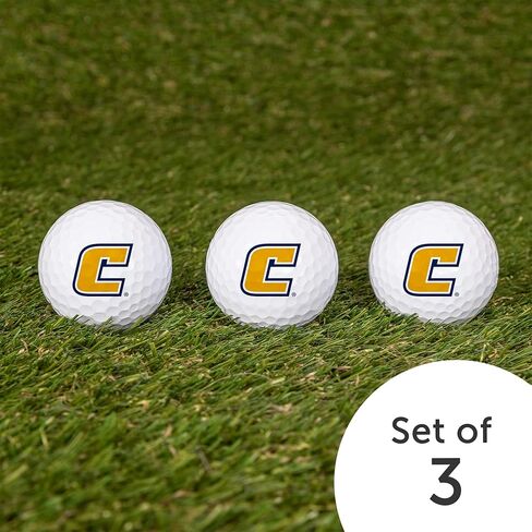 Desert Cactus University of Tennessee Chattanooga Golf Balls 3 Pack – UTC Mocs Full Color Three – Officially Licensed Sport Team Accessory (Design A) in Saudi Arabia