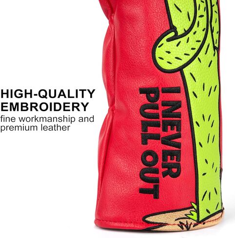 Barudan Golf Club Covers Red PU Leather Golf Headcovers 4 Models Available Driver Fairway 3 5 Wood Hybrid Head Cover fits for All Brand in Saudi Arabia