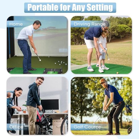 Montela Retractable Golf Swing Trainer, Right-Handed Training Aid with Grip Trainer and Arm Band for Swing Tempo & Chipping, Indoor Outdoor Practice for Beginners in Saudi Arabia