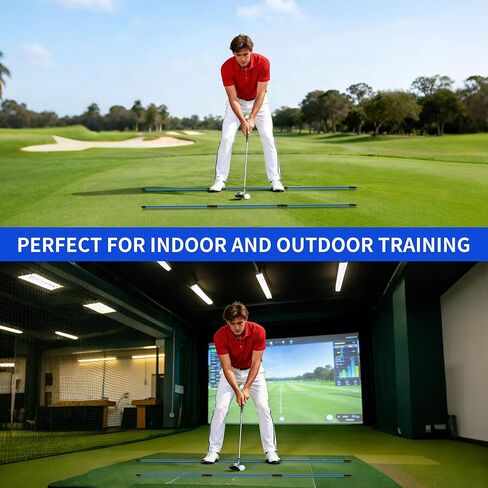 Seticek 4 عبوات من أعواد محاذاة الجولف، عصا محاذاة قابلة للطي مطورة مقاس 40 بوصة، تساعد على تحسين الوضع وتعزيز دقة الضرب in Kuwait