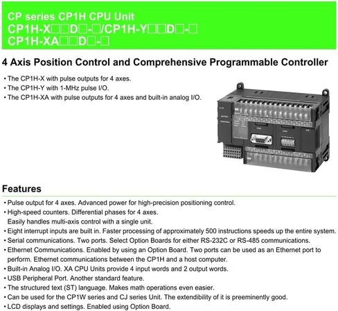 CP1H Programmable Controller Unit CP1H-XA40DR-A in Saudi Arabia
