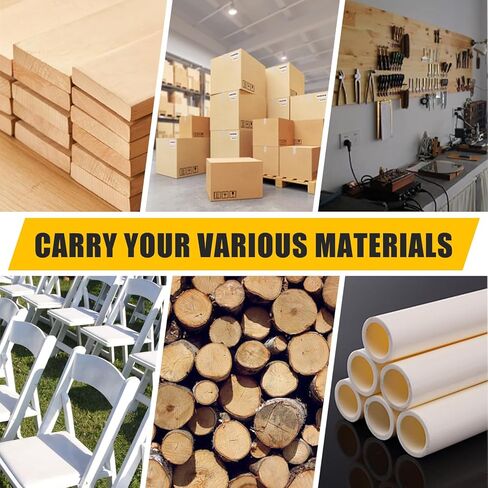 Steel Panel Truck, 1500 LBS Panel Dolly Cart with 38.39" x 24.02" Deck, Heavy-Duty Drywall Sheet Cart, Handling Wall Panel, Sheetrock, Lumber for Garage, Home, Warehouse in Saudi Arabia