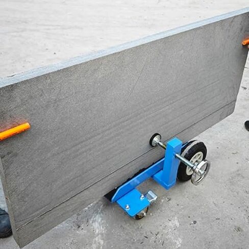Door Panel Handling Truck with Adjustable Clamp, Plywood Carrier Cart for Granite/Glass/Mattress, 500kg/ 1102LBS Load Capacity, Portable Drywall Sheet Cart for Factory in Saudi Arabia