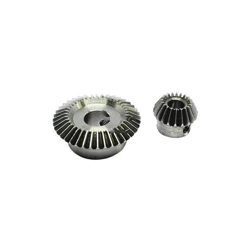 ترس ترس محرك فولاذي شديد التحمل 0.5 متر 1:2 ترس مشطوف 20T-40T ناقل حركة 90 درجة من الفولاذ المقاوم للصدأ/النحاس 3 مم و6 مم (20-40T فولاذ) in Kuwait