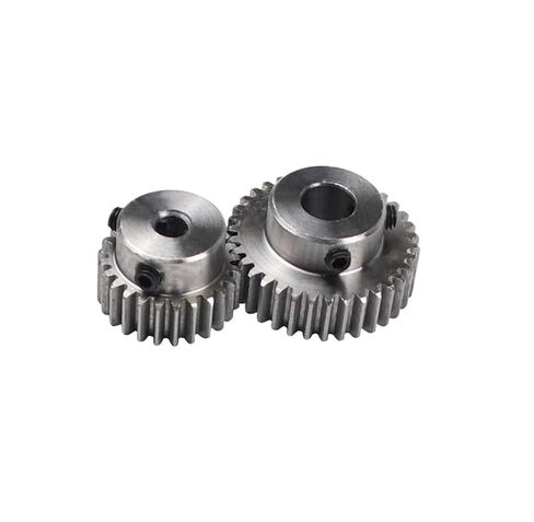 Steel Heavy Duty Motor Pinion Gear Spur Gear 45# Steel Motor Boss Convex Rack Transmission 1 Modulus 15/16/18/20/25/30 Teeth Inner Hole 5mm(20Teeth) in Saudi Arabia