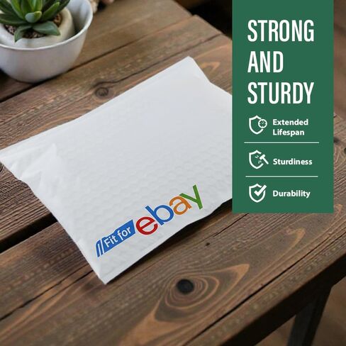 GRAND ORANGE 100Pcs 6" x 9" Bubble Mailer Padded Envelopes White, Shipping Bags, Self-Seal Waterproof Small Bubble Mailers for Shipping and Packaging Envelopes in Saudi Arabia