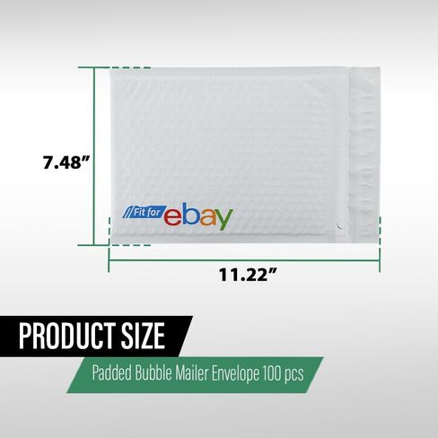 GRAND ORANGE 100Pcs 6" x 9" Bubble Mailer Padded Envelopes White, Shipping Bags, Self-Seal Waterproof Small Bubble Mailers for Shipping and Packaging Envelopes in Saudi Arabia