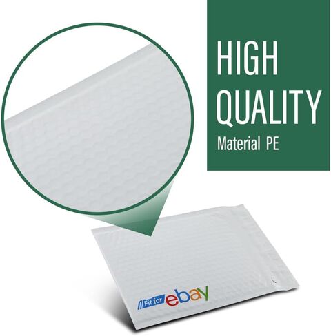 GRAND ORANGE 100Pcs 6" x 9" Bubble Mailer Padded Envelopes White, Shipping Bags, Self-Seal Waterproof Small Bubble Mailers for Shipping and Packaging Envelopes in Saudi Arabia
