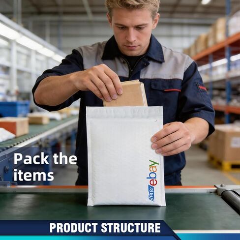 PIT66 6.25" x 9.25" Padded Bubble Mailer Envelopes Bags Self-Seal Mailers Bags 100 Pack White in Saudi Arabia