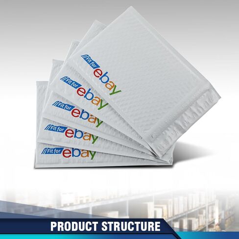PIT66 6.25" x 9.25" Padded Bubble Mailer Envelopes Bags Self-Seal Mailers Bags 100 Pack White in Saudi Arabia