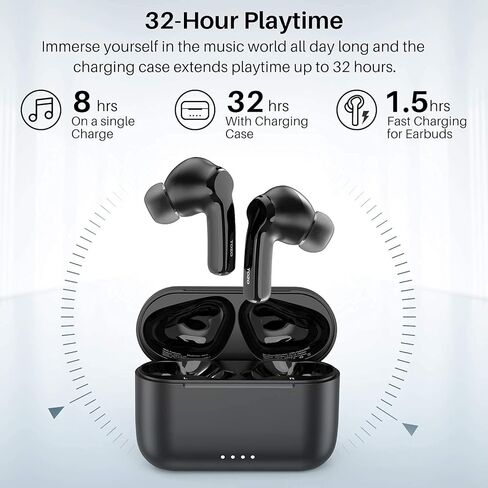 TOZO NC2 Hybrid Active Noise Cancelling Wireless Earbuds (Renewed) in Saudi Arabia