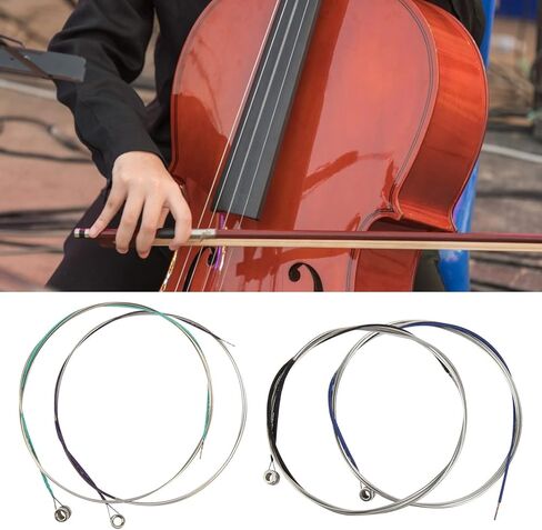 Viola Strings 4 Types of Strings Silver Winding Plated Ball End Produces a Warm Tone For Viola A-1st D-2nd G-3rd C-4th Ideal For Beginners and Players to in Saudi Arabia