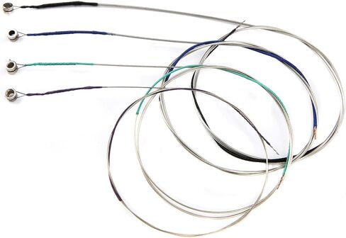 Viola Strings 4 Types of Strings Silver Winding Plated Ball End Produces a Warm Tone For Viola A-1st D-2nd G-3rd C-4th Ideal For Beginners and Players to in Saudi Arabia