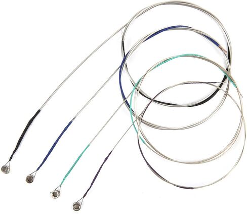 Viola Strings 4 Types of Strings Silver Winding Plated Ball End Produces a Warm Tone For Viola A-1st D-2nd G-3rd C-4th Ideal For Beginners and Players to in Saudi Arabia